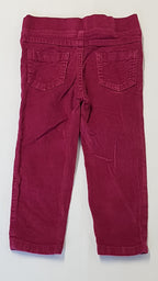 F&F KIDS BORDÓ MIKRÓBÁRSONY KISLÁNY JEGGING 92