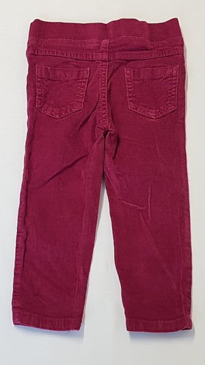 F&F KIDS BORDÓ MIKRÓBÁRSONY KISLÁNY JEGGING 92