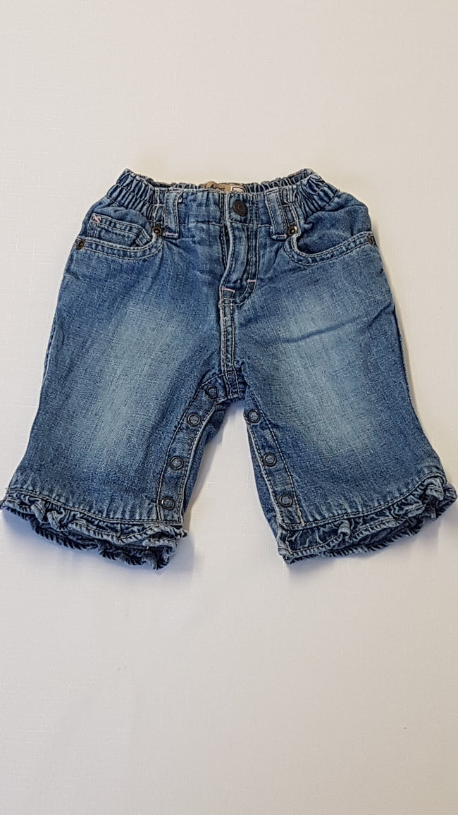 PLACE KOPTATOTT,BÉLELT KISLÁNY FARMERNACI,LÁBRÉSZNÉL VÉGIG PATENTOS 56-62 Hover Image