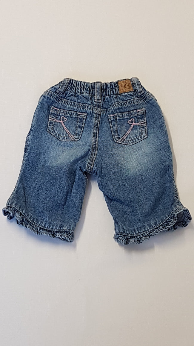 PLACE KOPTATOTT,BÉLELT KISLÁNY FARMERNACI,LÁBRÉSZNÉL VÉGIG PATENTOS 56-62 Main Image