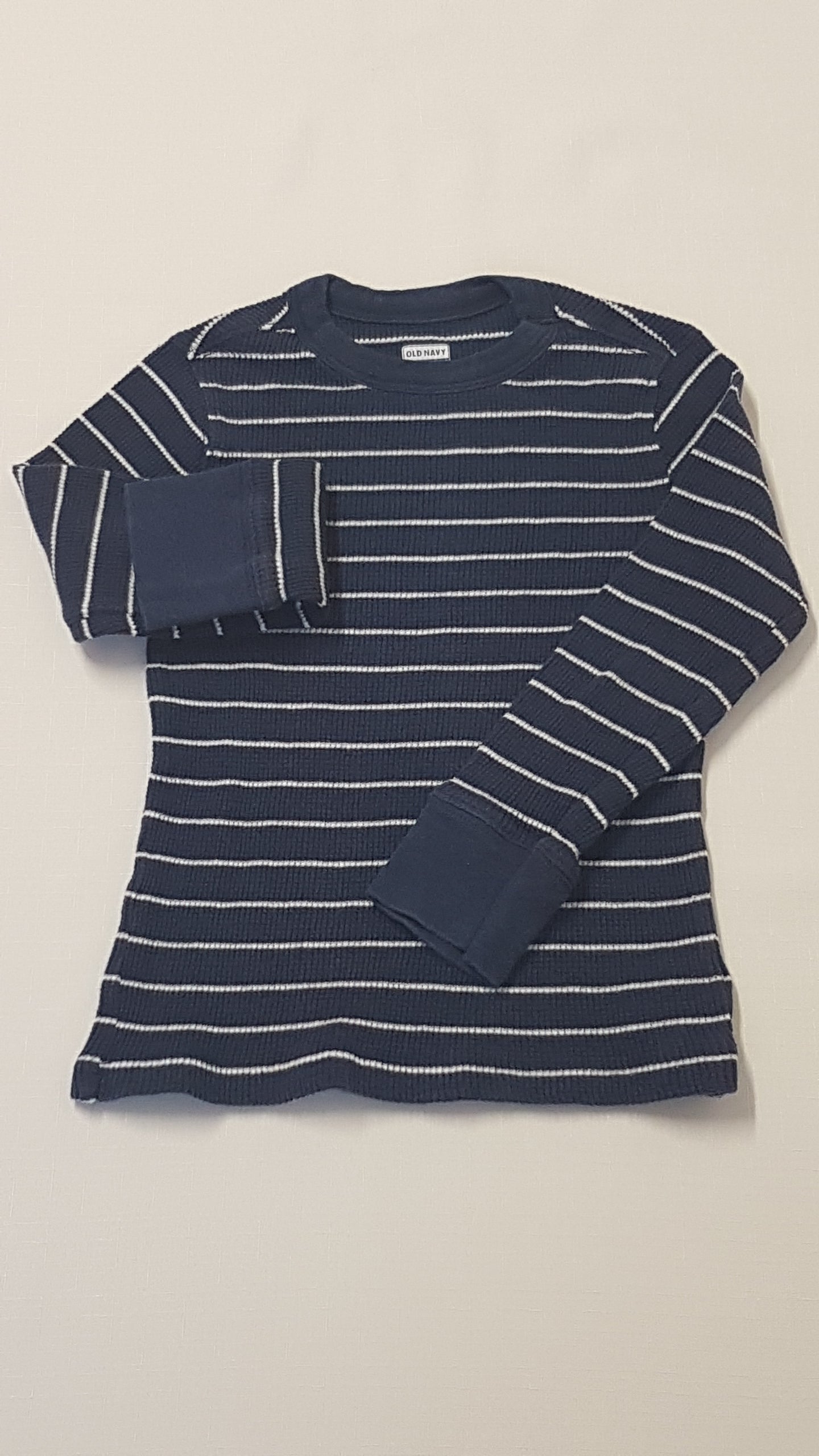 OLD NAVY KÉK-FEHÉR CSÍKOS KISFIÚ PAMUT FELSŐ 110
