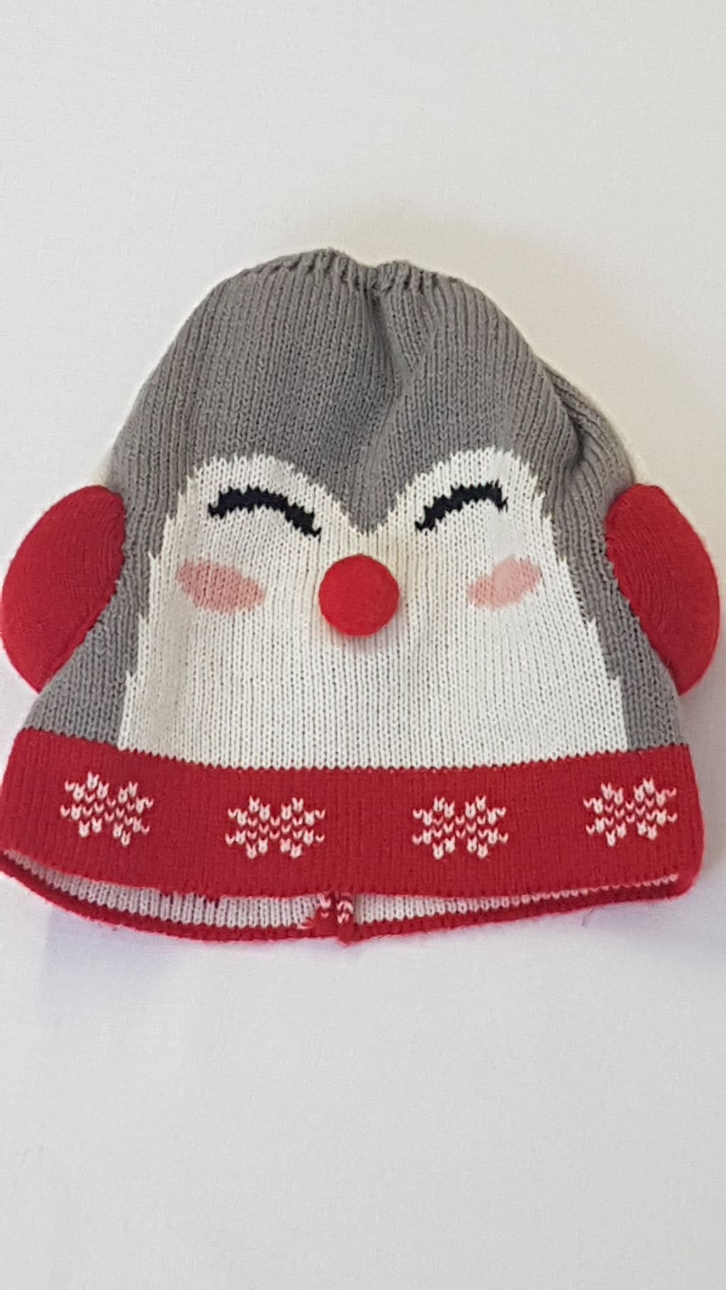 CLEVERCARE VAGÁNY,PINGVINES,UNISEX KÖTÖTT SAPKA 122-164