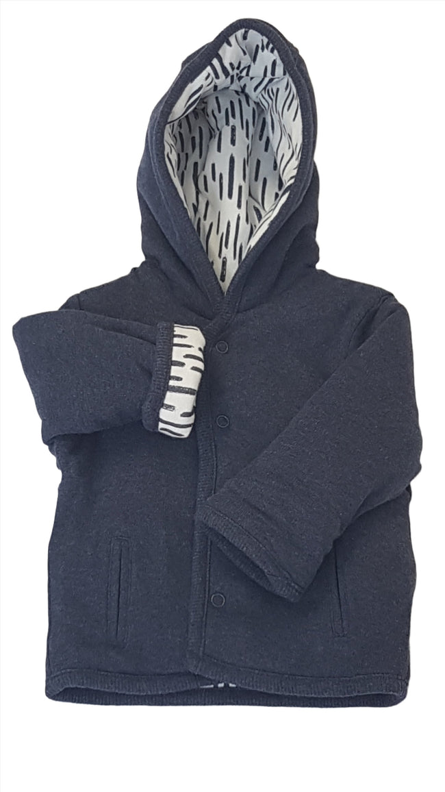 GEORGE DIVATOS KISFIÚ KOCSI KABÁT, MINDKÉT OLDALA HORDHATÓ 50-56 Hover Image