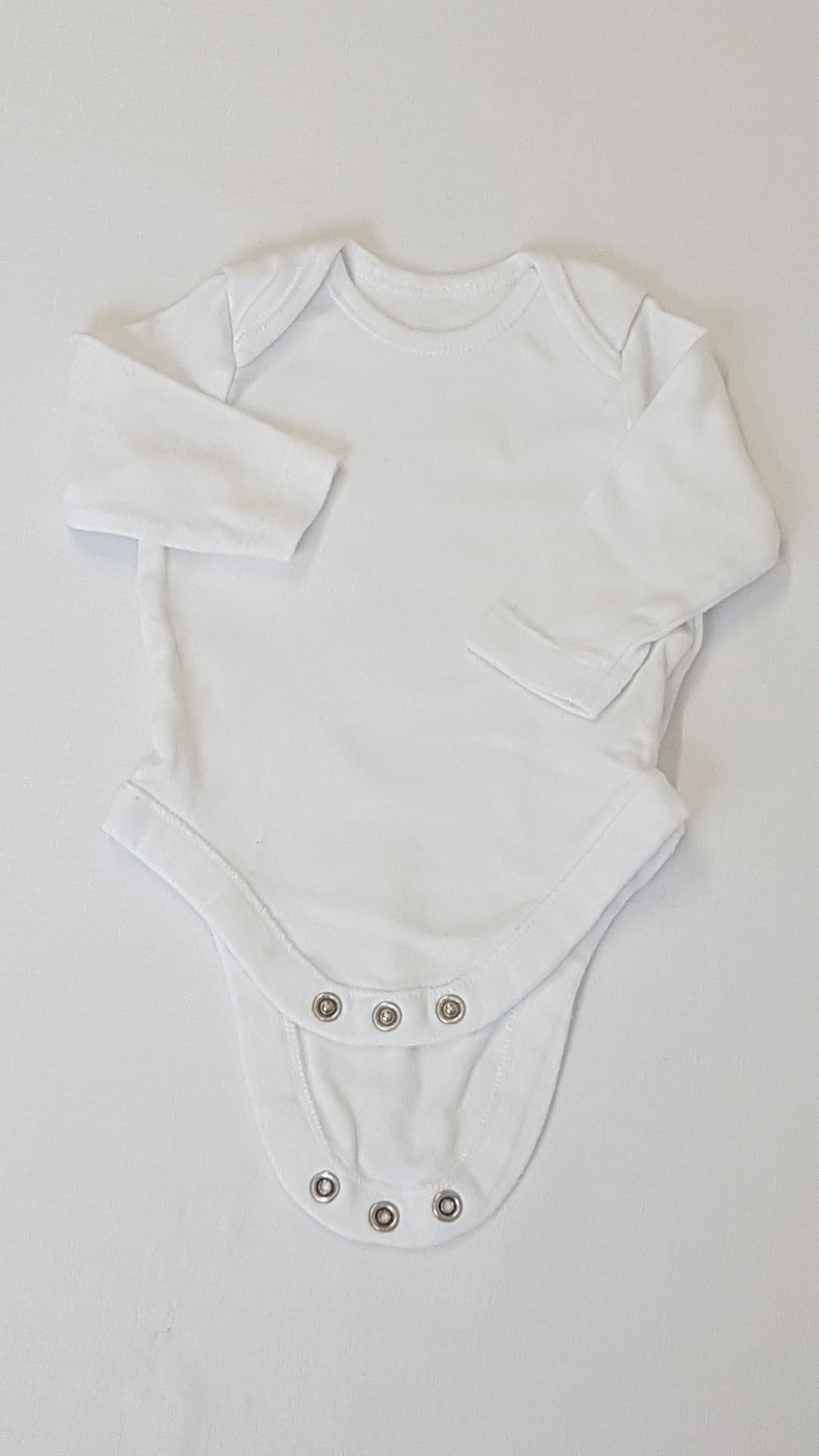 F&F KIDS UNISEX HOSSZÚ UJJÚ FEHÉR BODY 62