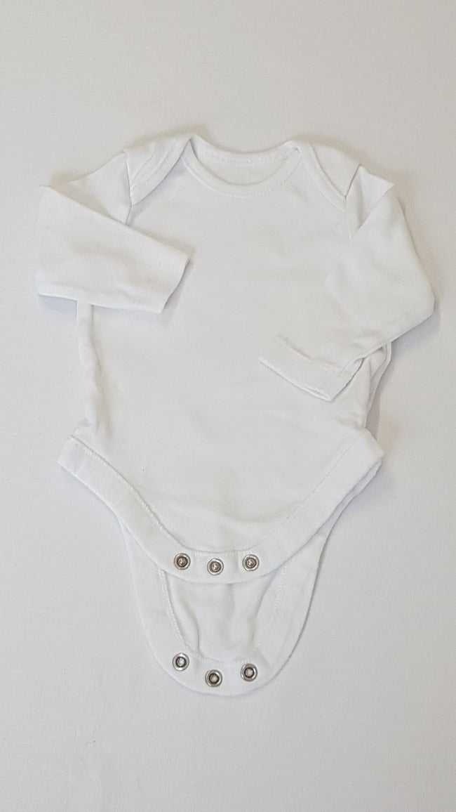 F&F KIDS UNISEX HOSSZÚ UJJÚ FEHÉR BODY 62 Hover Image