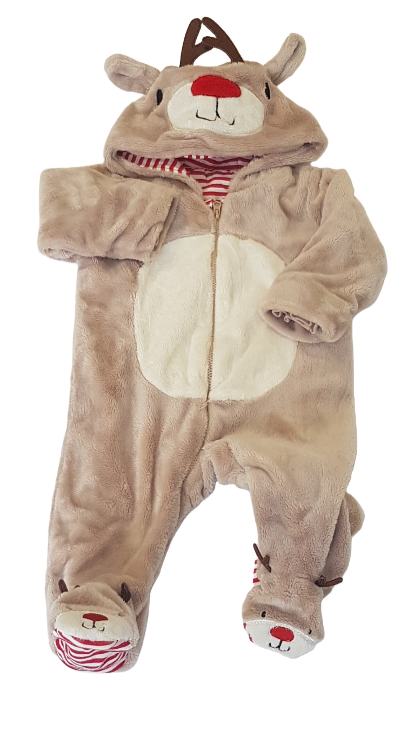 PRIMARK UNISEX ARANYOS,RUDOLFOS,BÉLELT OVERÁL 68
