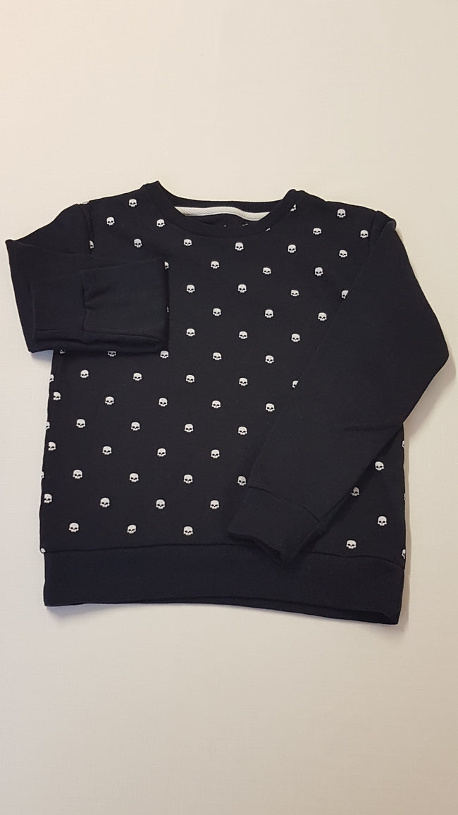 REBEL HALÁLFEJES,TRENDI  KISLÁNY PULÓVER 140 Hover Image