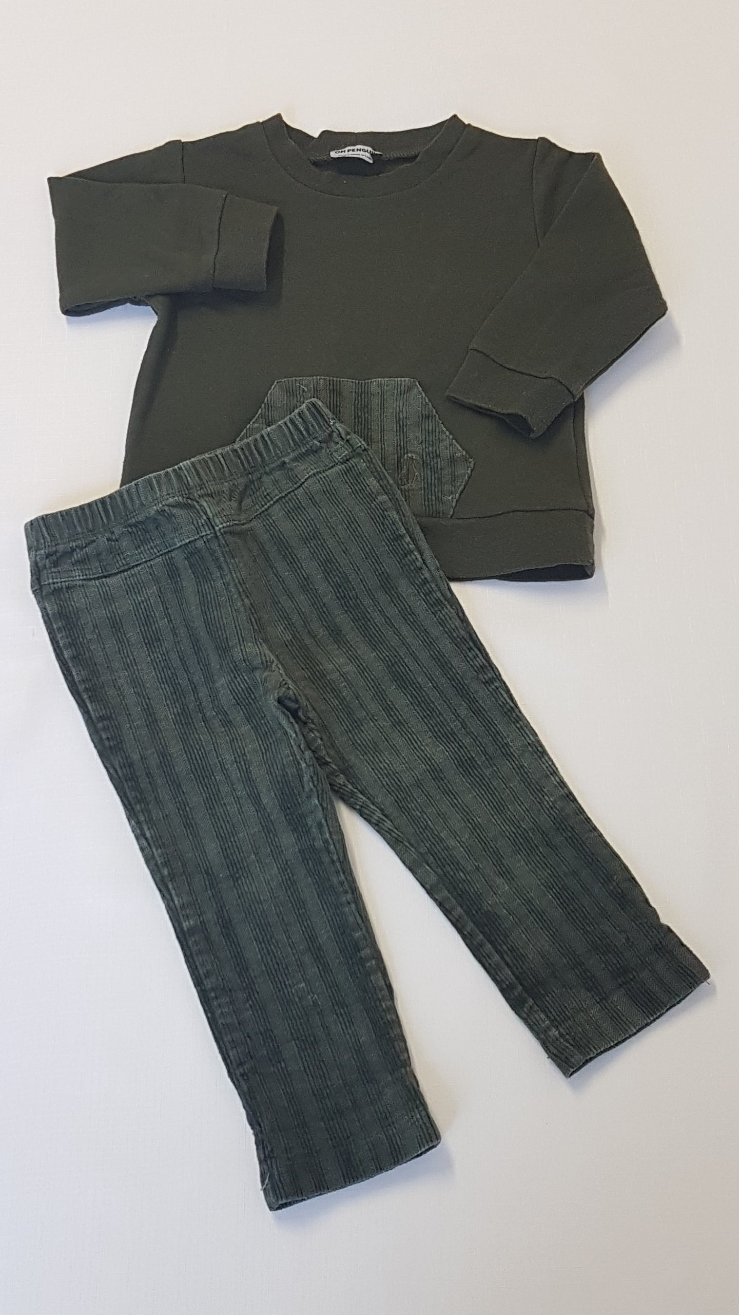 OH PENGUIN OLIVAZÖLD KISFIÚ ELEGÁNS SZETT 80