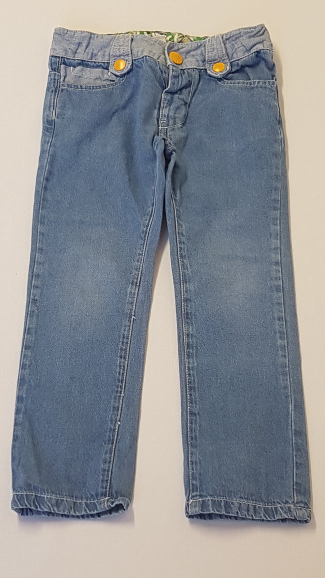 LITTLE BIRD KOPTATOTT,ZSEBRÉSZNÉL SZIVÁRVÁNY MINTÁS,PUHA KISLÁNY FARMERNADRÁG,ÁLLÍTHATÓ GUMIS DERÉKRÉSSZEL 92 Hover Image