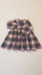 MOTHERCARE EXTRAMINŐSÉGŰ,NAGY KOCKÁS KISLÁNY RUHA 62