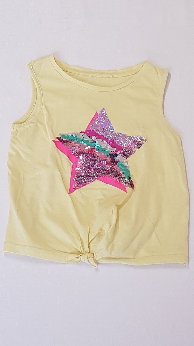 SÁRGA SZÍNŰ,GYÖNYÖRŰ SZÉP SIMIS TRIKÓ-PÓLÓ 98 Hover Image