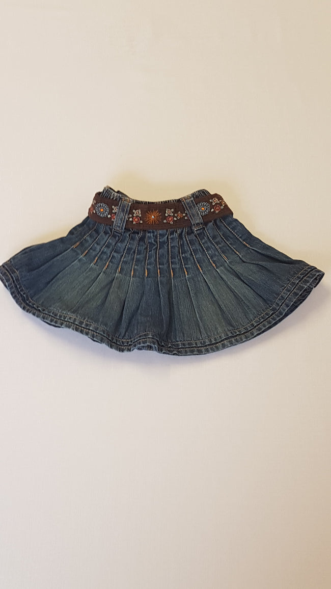 NEXT KOPTATOTT,PÖRGŐS,FARMER KISLÁNY SZIKNYA,CSINI HÍMZETT ÖVVEL 68 Main Image