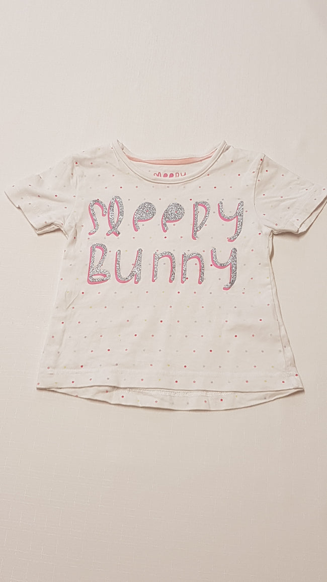 MATALAN SLEEPY BUNNY FELIRATÚ KISLÁNY PIZSI FELSŐ 86-92 Hover Image