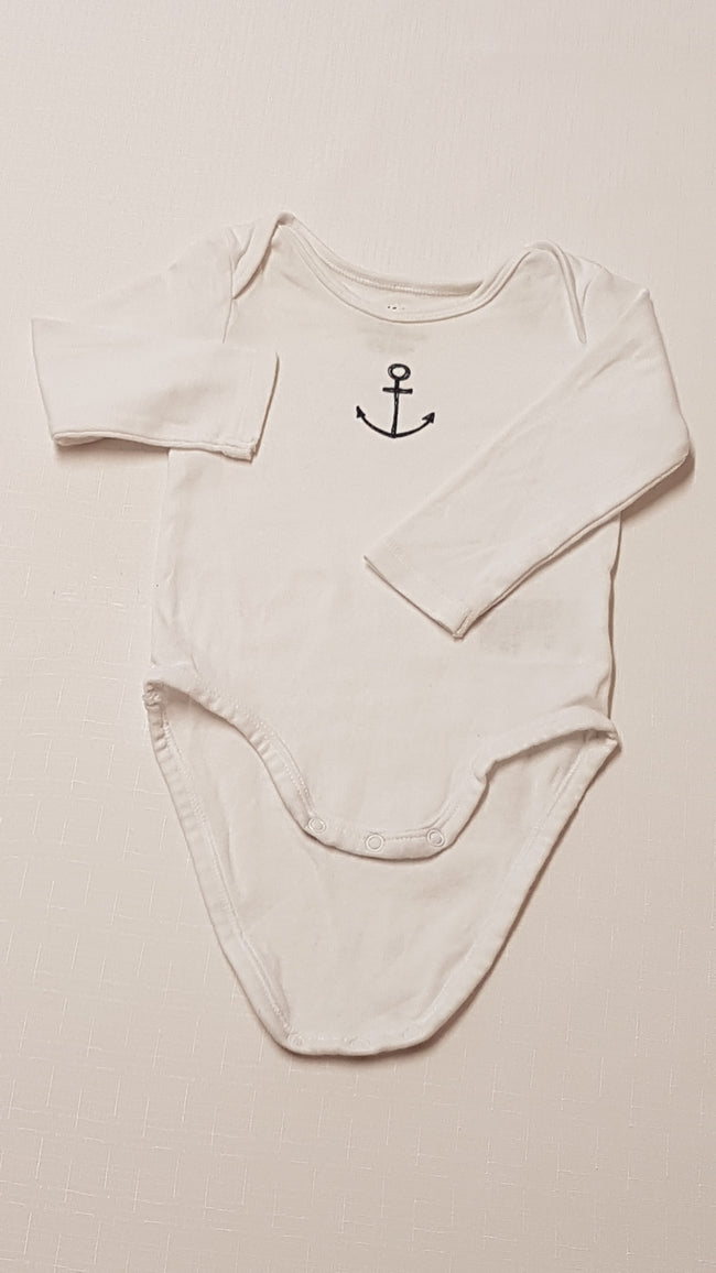 H&M ORGANIKUS PAMUT,HORGONY MINTÁS KISFIÚ BODY 68 Hover Image