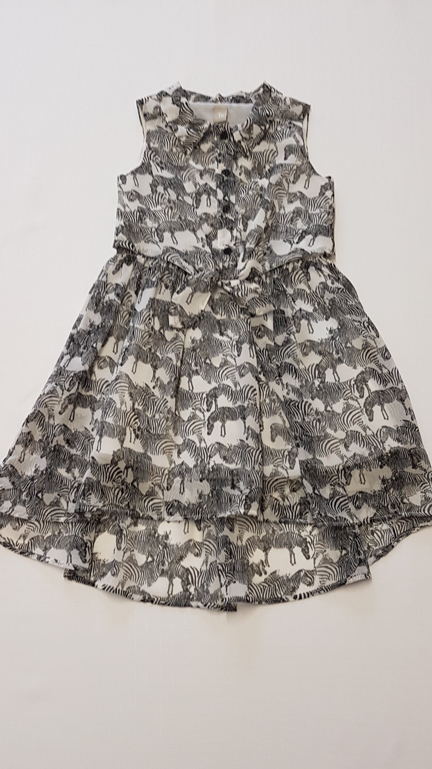 TU KIDS LENGE,ZEBRAMINTÁS KISLÁNY RUHA 116