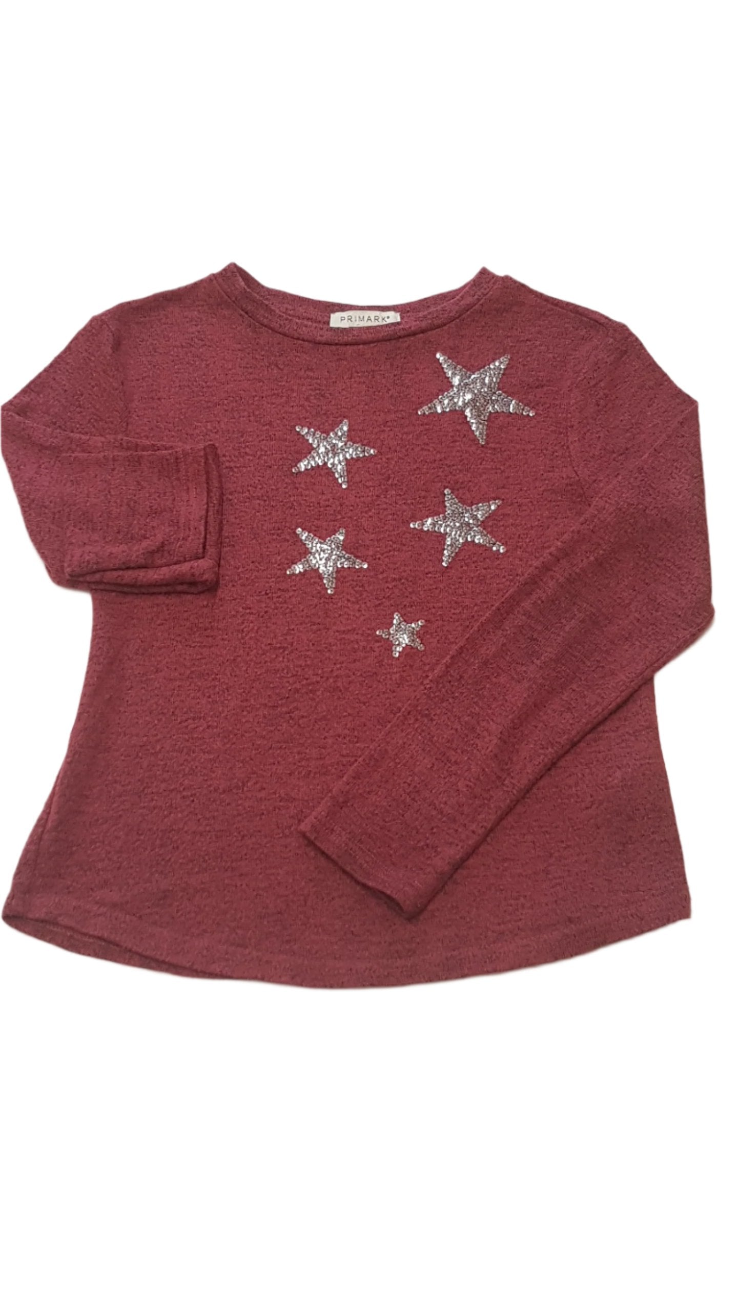 PRIMARK EZÜST,CSILLAGMINTÁS,FLITTERES KISLÁNY DIVAT FELSŐ 128