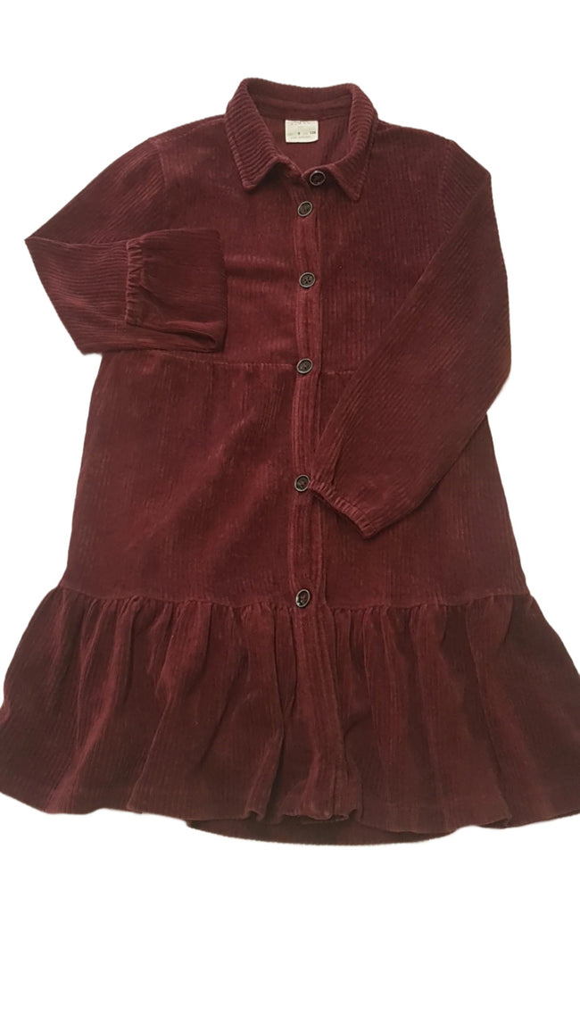 ZARA MIKRÓBÁRSONY HATÁSÚ,PUHA TAPINTÁSÚ KISLÁNY RUHA 128 Hover Image