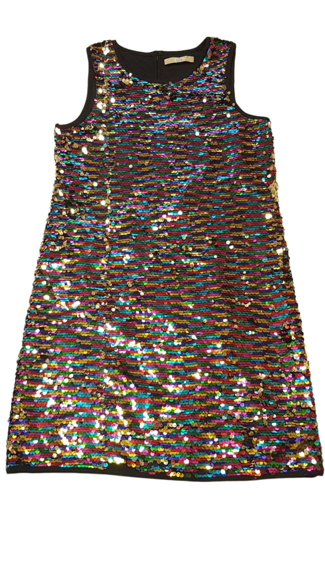 ÚJ M&S KIDS SZÍNES,FLITTERES,TRENDI KISLÁNY DIVATRUHA 146-152 Hover Image