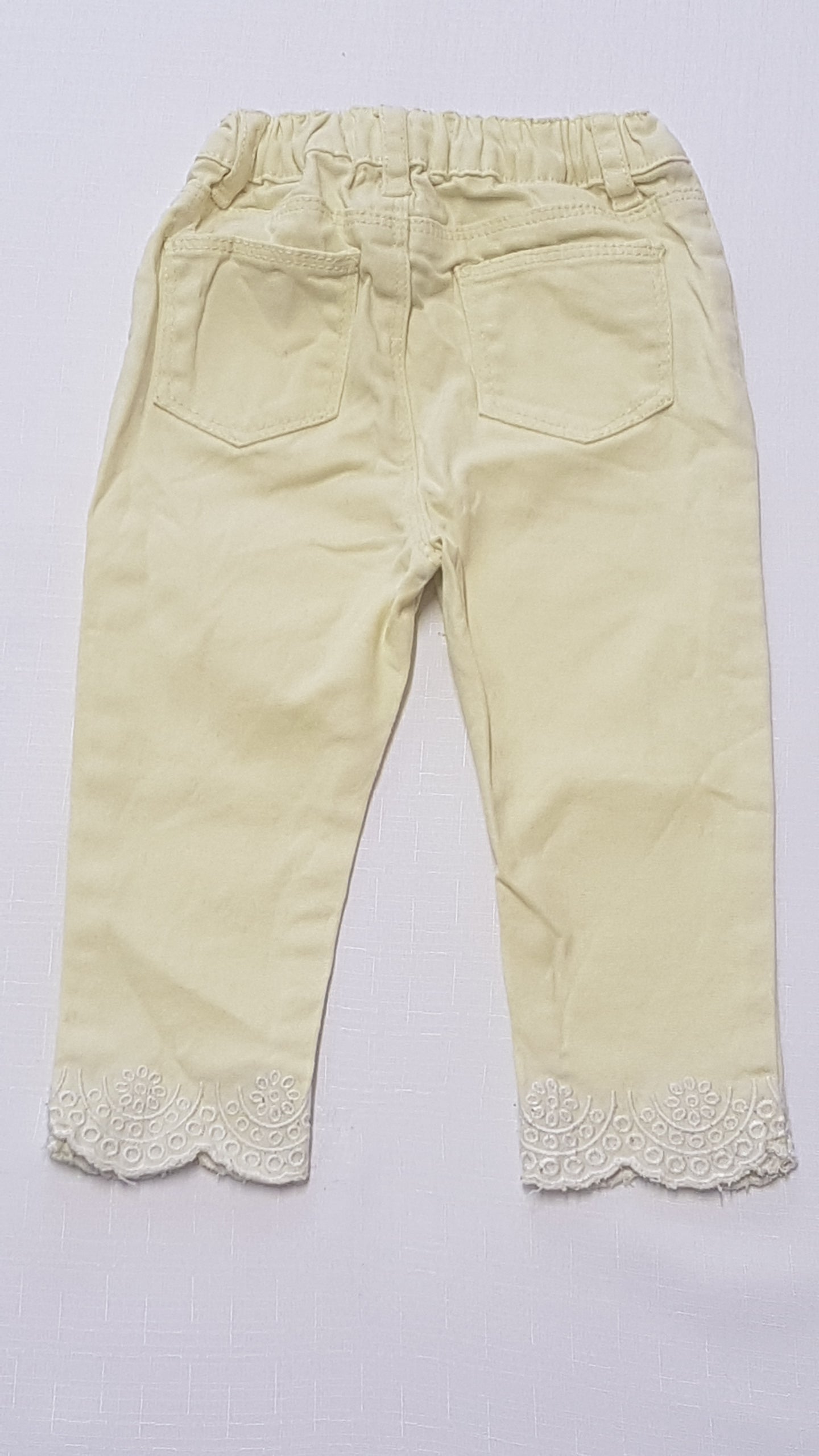 DENIM CO. HÍMZETT ALJÚ,SÁRGA,CSAJOS KISLÁNY NACI 80