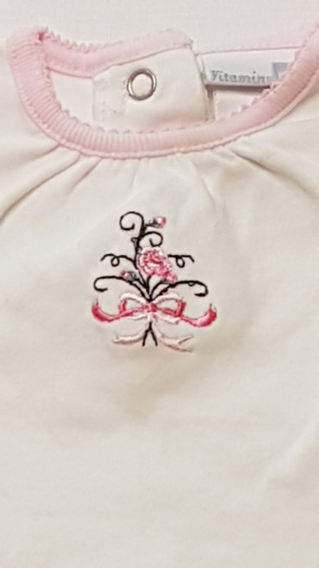 VITAMINS BABY HÍMZETT KISLÁNY BODY 68-74 Main Image