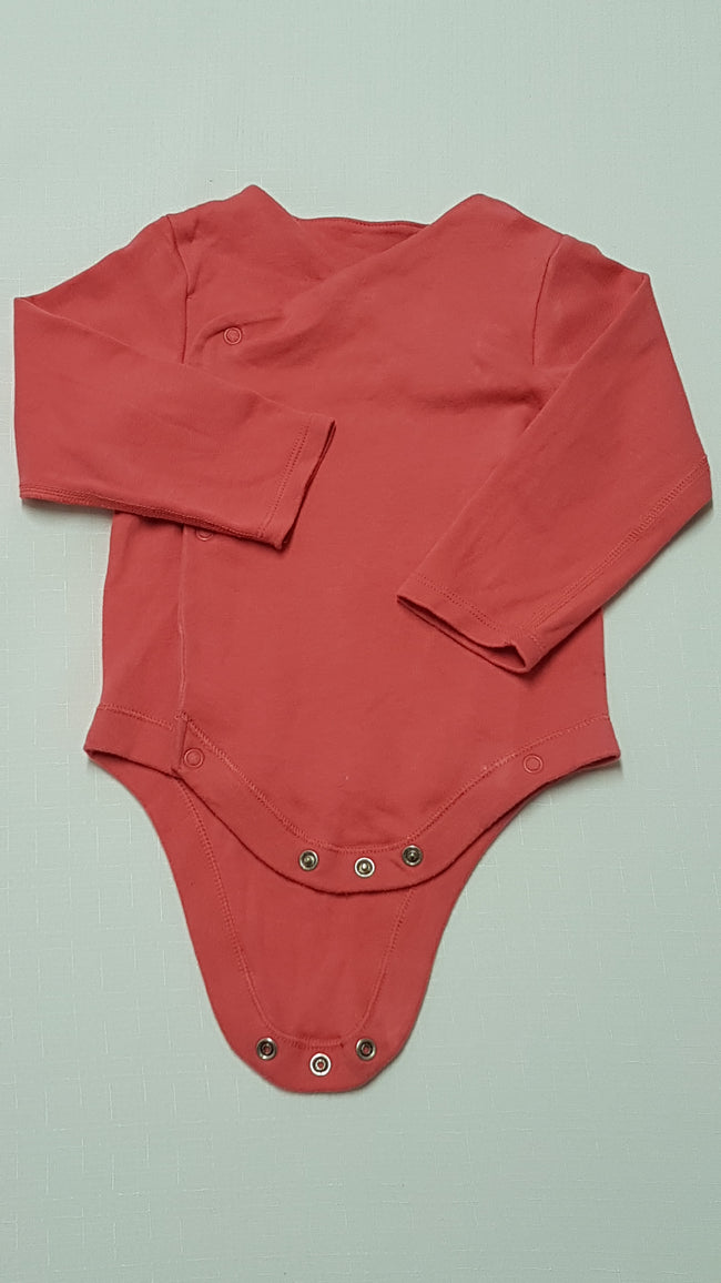 M&S ÁTLAPOZÓS,HOSSZÚ UJJÚ KISLÁNY BODY 68-74 Hover Image