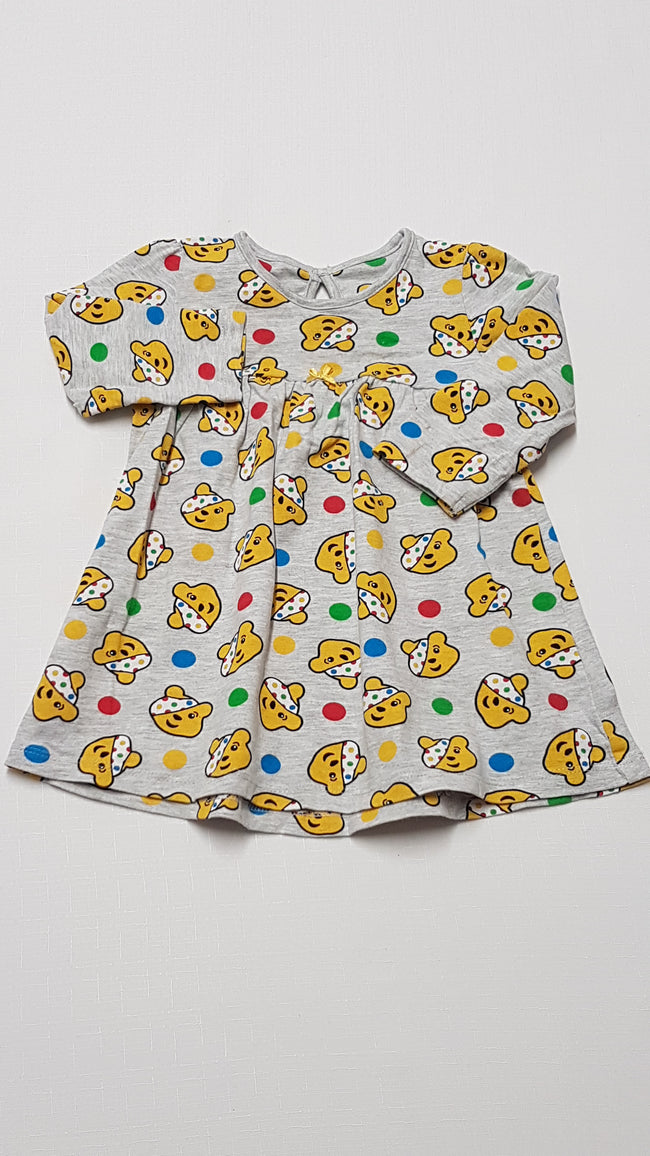 GEORGE KÜLÖNLEGES MACKÓFEJES,PAMUT,KISLÁNY TUNIKA RUHA 74-80 Hover Image