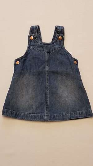 F&F KIDS CSINI,KANTÁROS KISLÁNY FARMER RUHA 74