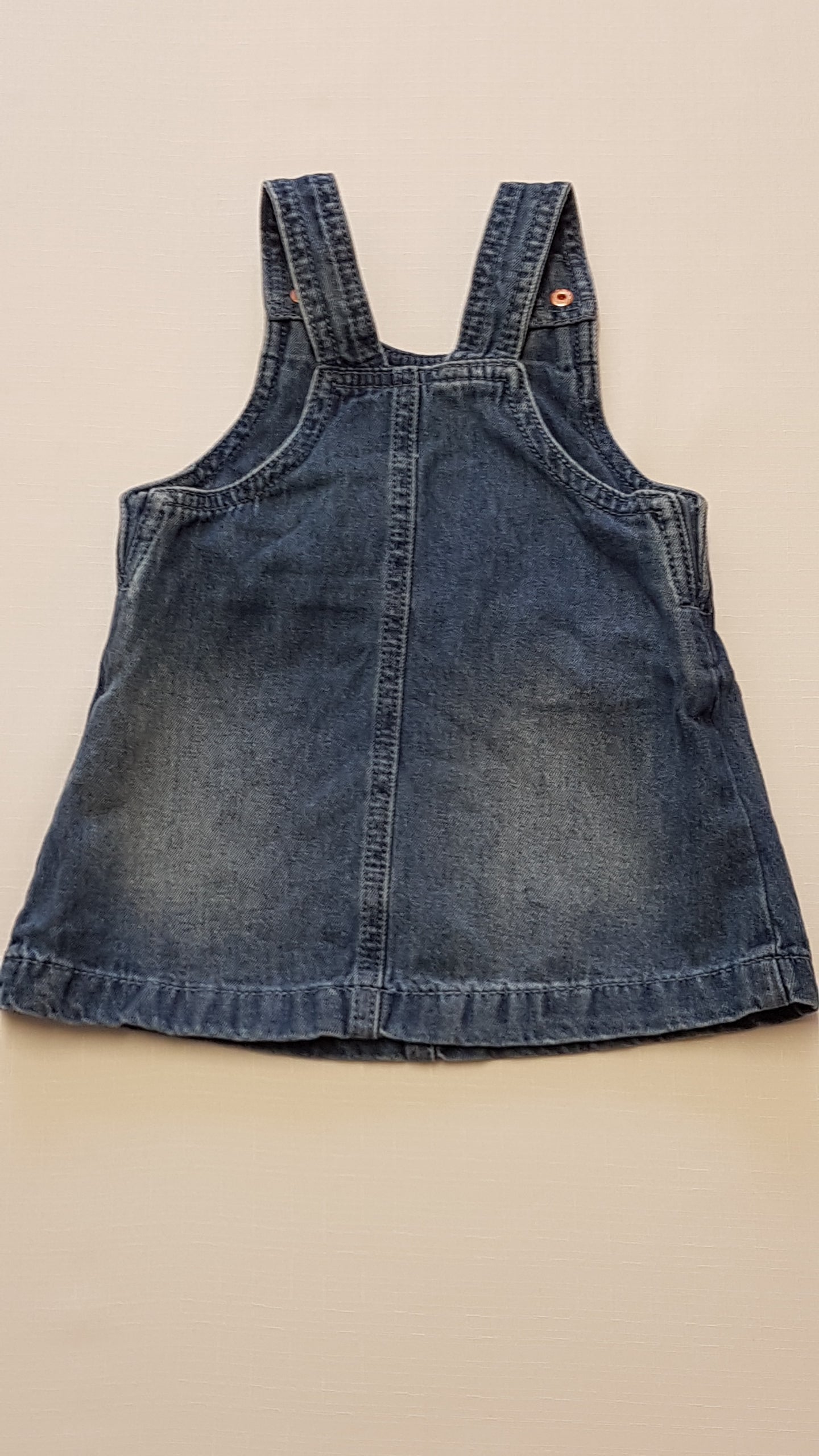 F&F KIDS CSINI,KANTÁROS KISLÁNY FARMER RUHA 74
