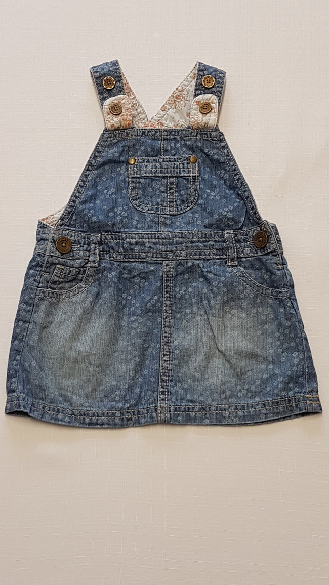 F&F KIDS KOPTATOTT,APRÓMINTÁS,KANTÁROS KISLÁNY FARMER RUHA 74 Hover Image