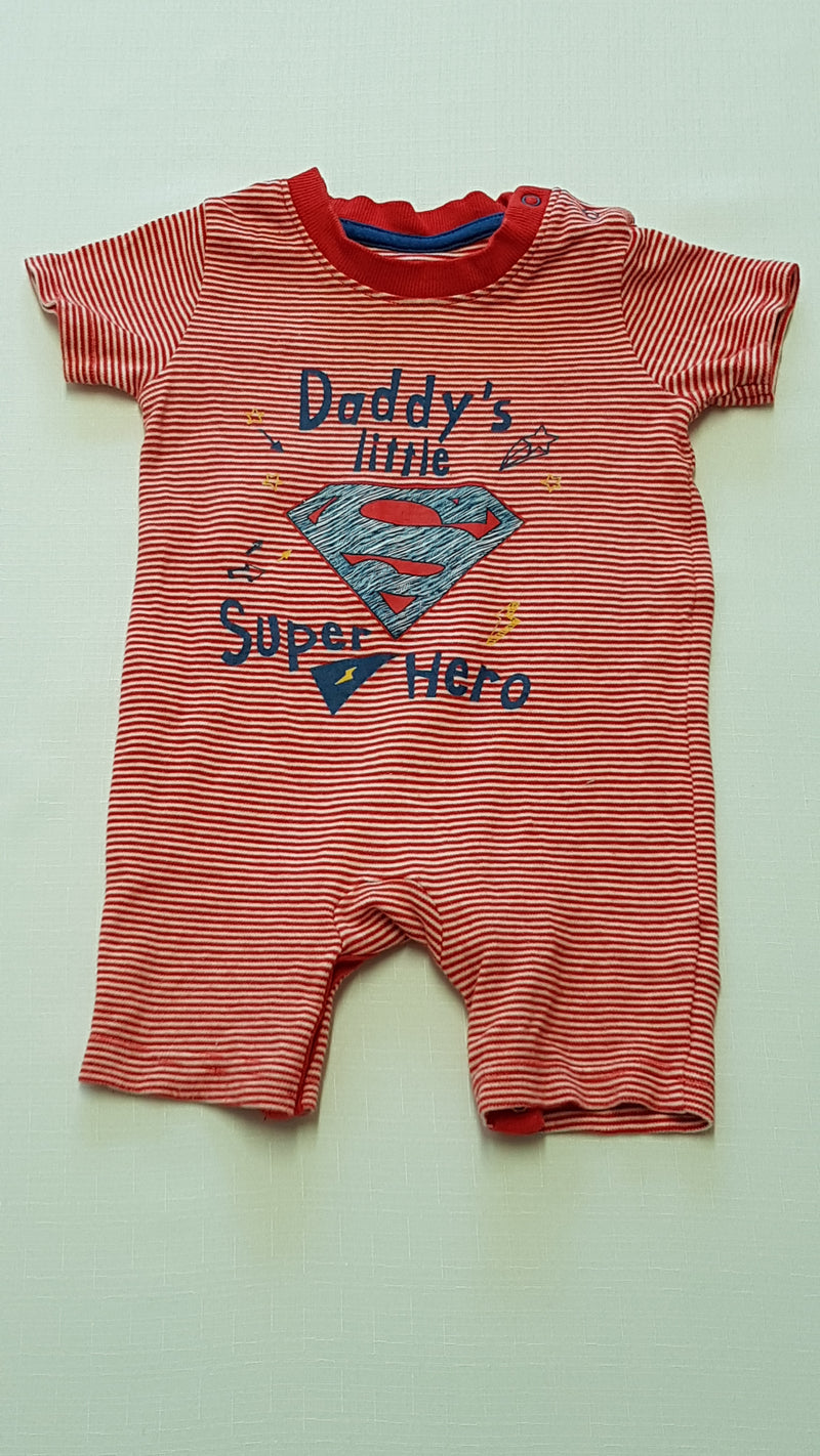 GEORGE DADDY'S LITTLE SUPER HERO FELIRATÚ PLAYSUIT 68-74