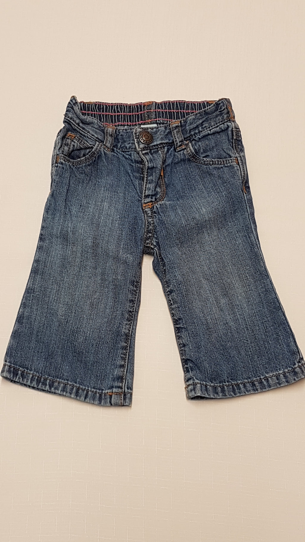 OLD NAVY BŐSZÁRÚ KISLÁNY FARMERNACI, GUMIS DERÉKRÉSSZEL 68