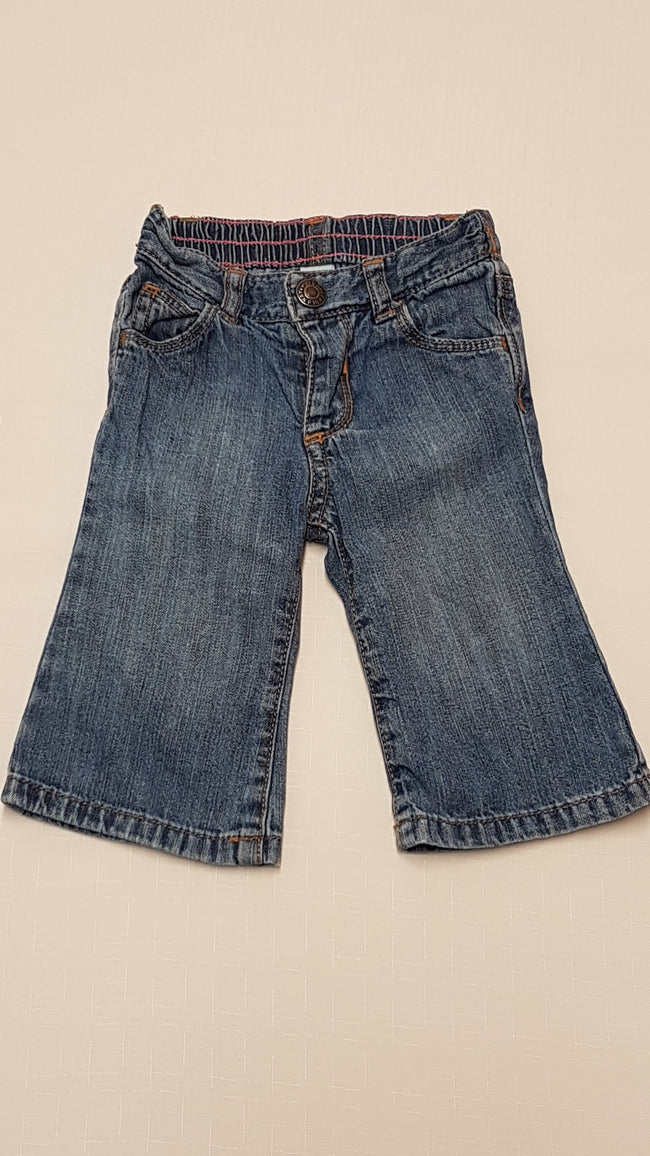 OLD NAVY BŐSZÁRÚ KISLÁNY FARMERNACI, GUMIS DERÉKRÉSSZEL 68 Hover Image