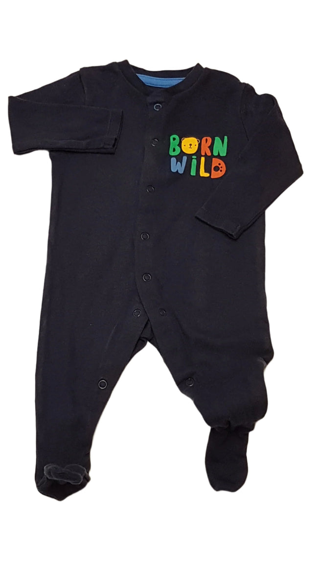 PRIMARK BABY BORN WILD FELIRATÚ KISFIÚ PAMUT RUGI 68 Hover Image