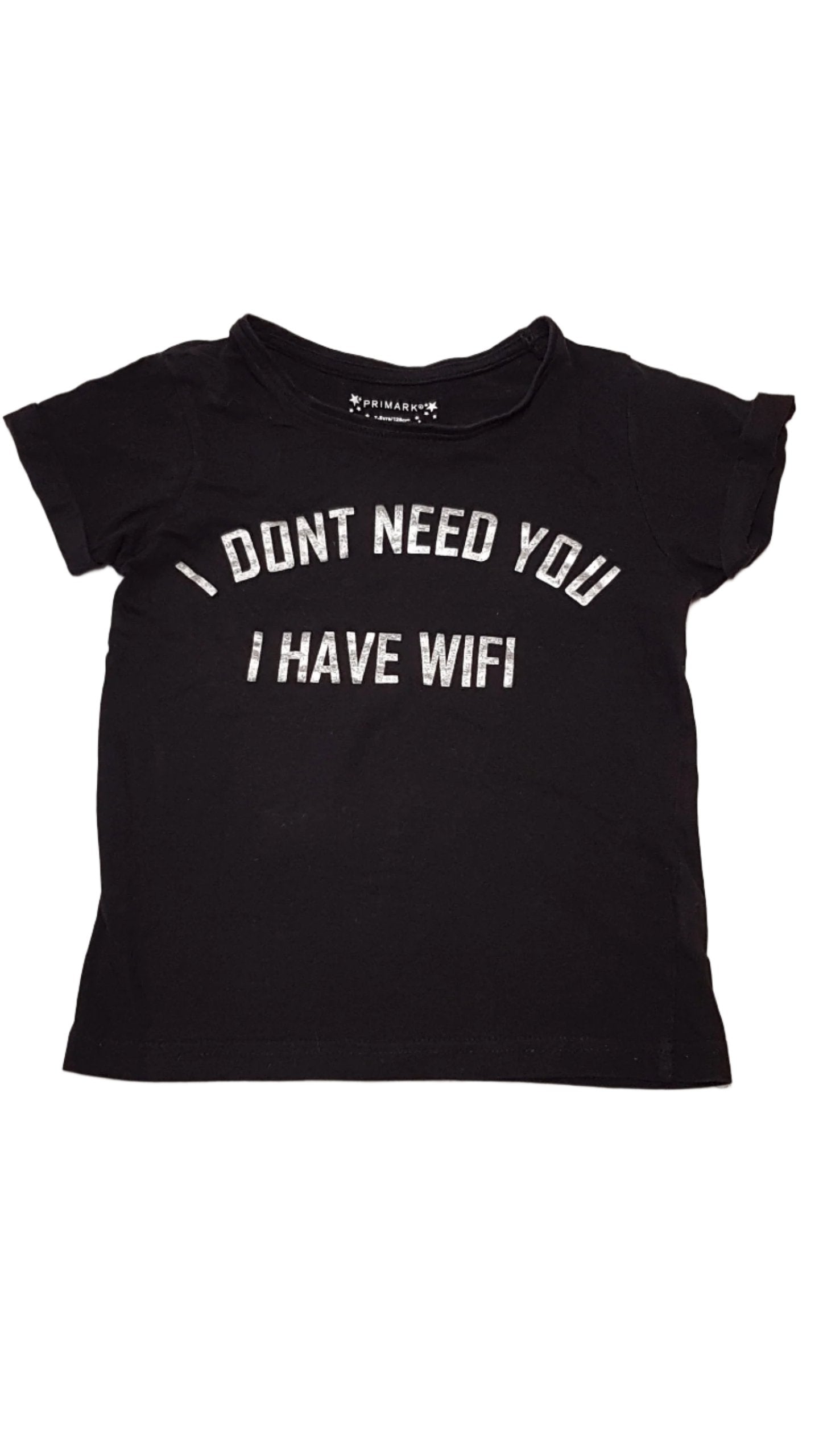 PRIMARK FELIRATOS,TRENDI KISLÁNY PÓLÓ 128