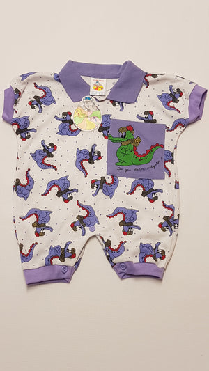 CÍMKÉS TINY FOLK ARANYOS MOSOLYGÓS KROKODILOS UNISEX RUCI 74