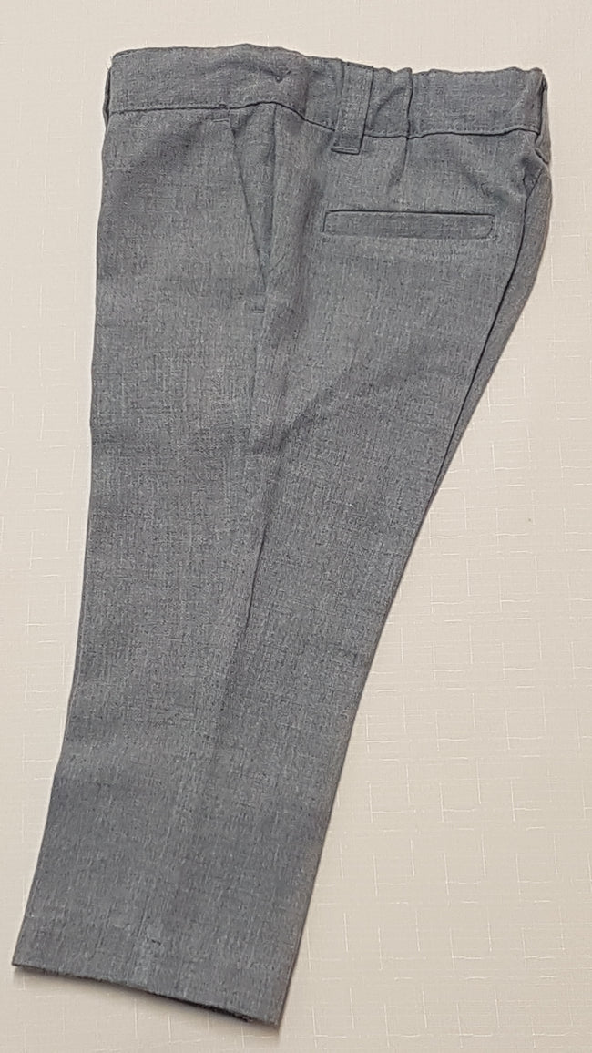 ÚJ MATALAN ELEGÁNS SZÜRKE SZÍNŰ KISFIÚ SZÖVETNADRÁG,ÁLLÍTHATÓ GUMIS DERÉKRÉSSZEL 74-80 Hover Image