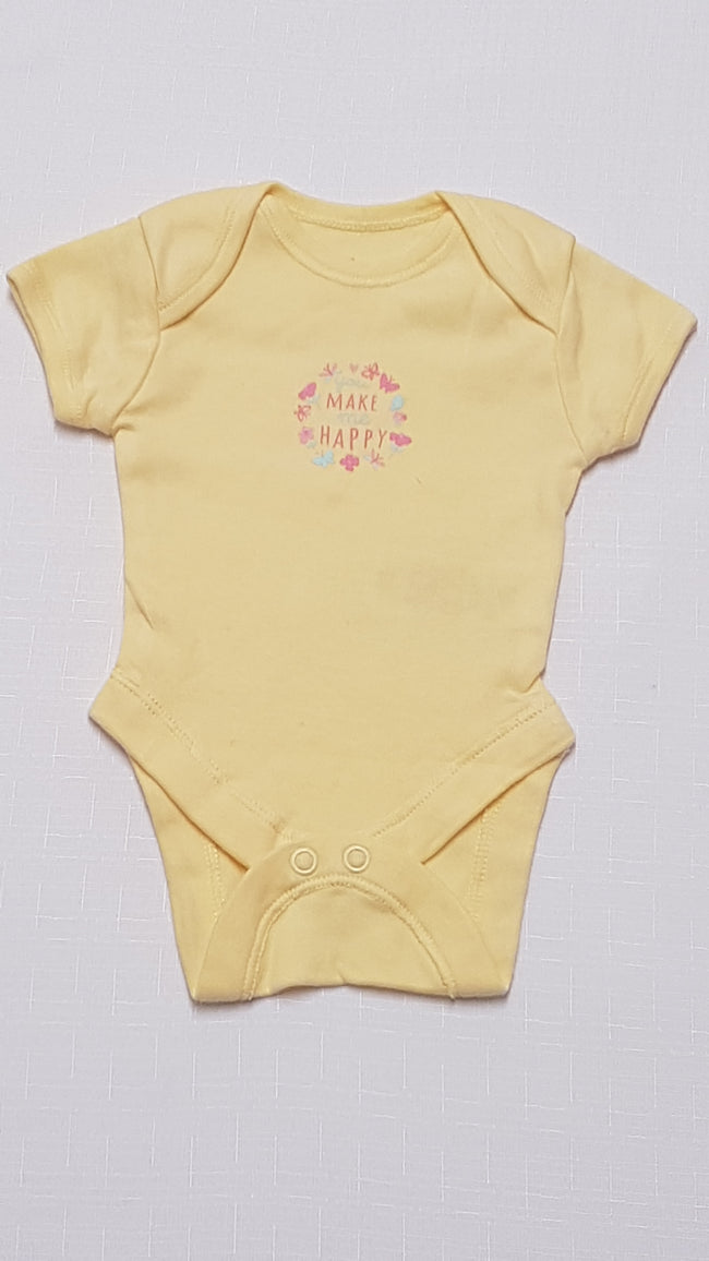 ÚJ  EARLY DAYS MAKE HAPPY FELIRATÚ KISLÁNY BODY 50-56 Hover Image