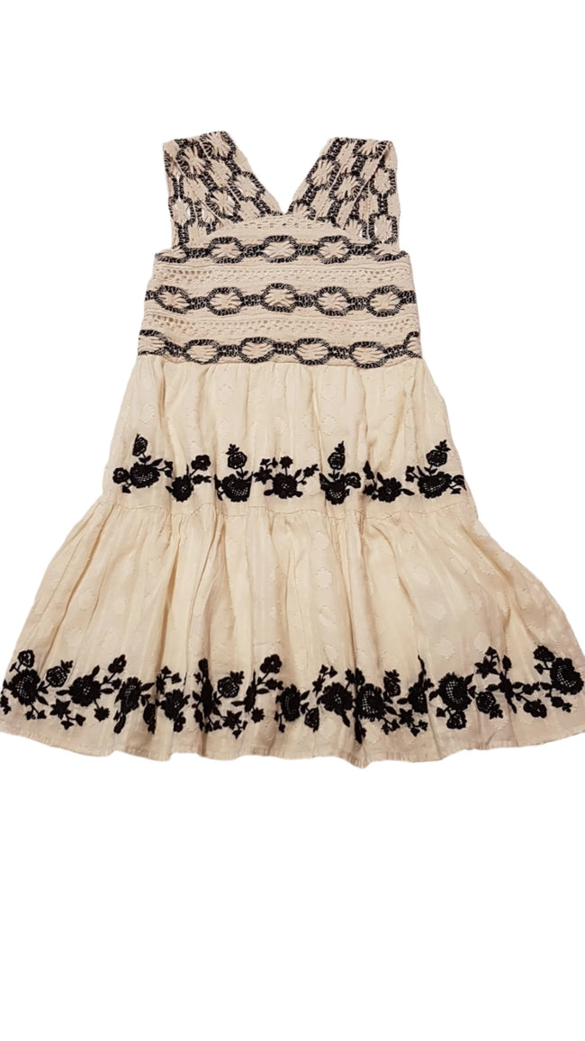 ZARA KIDS GYÖNYÖRŰ SZÉP HÍMZETT,MINŐSÉGI KISLÁNY RUHA 128 Hover Image