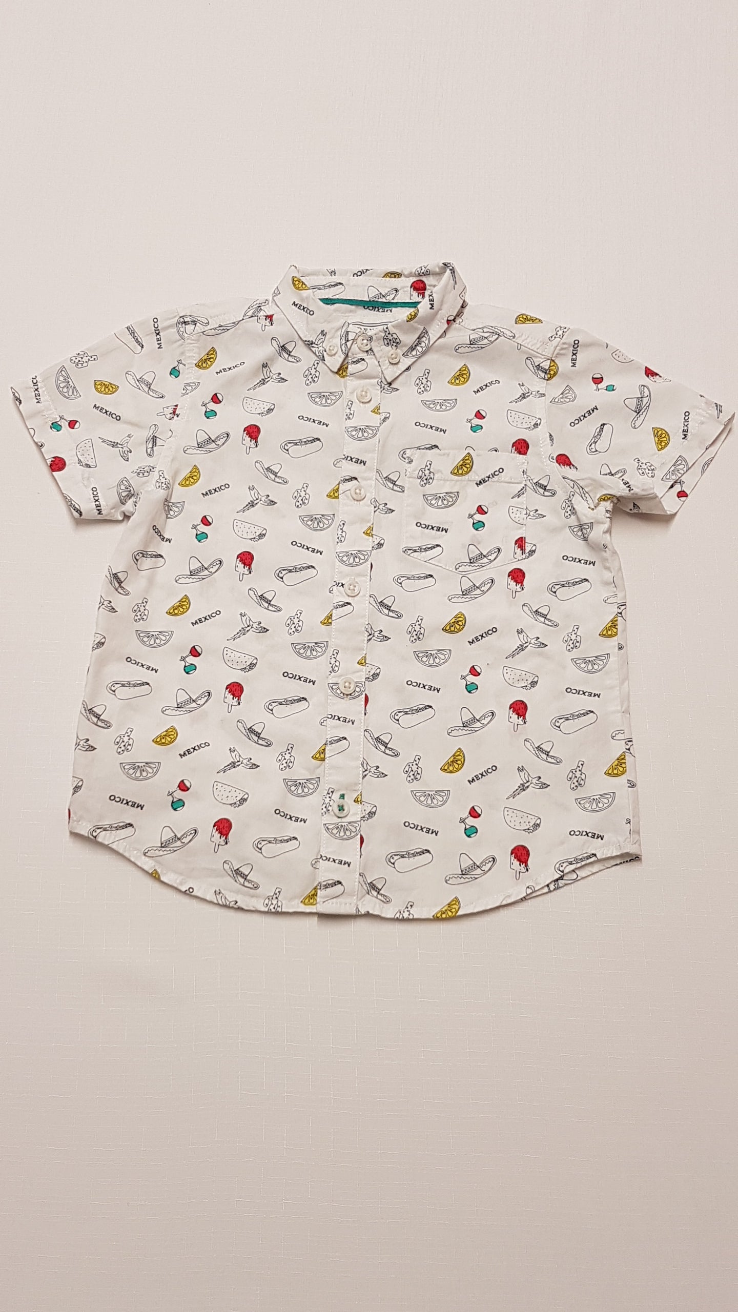 MATALAN MEXICO FELIRATÚ,KÜLÖNLEGES MINTÁS,VAGÁNY KISFIÚ ING 116-122