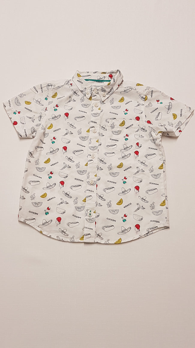 MATALAN MEXICO FELIRATÚ,KÜLÖNLEGES MINTÁS,VAGÁNY KISFIÚ ING 116-122 Hover Image