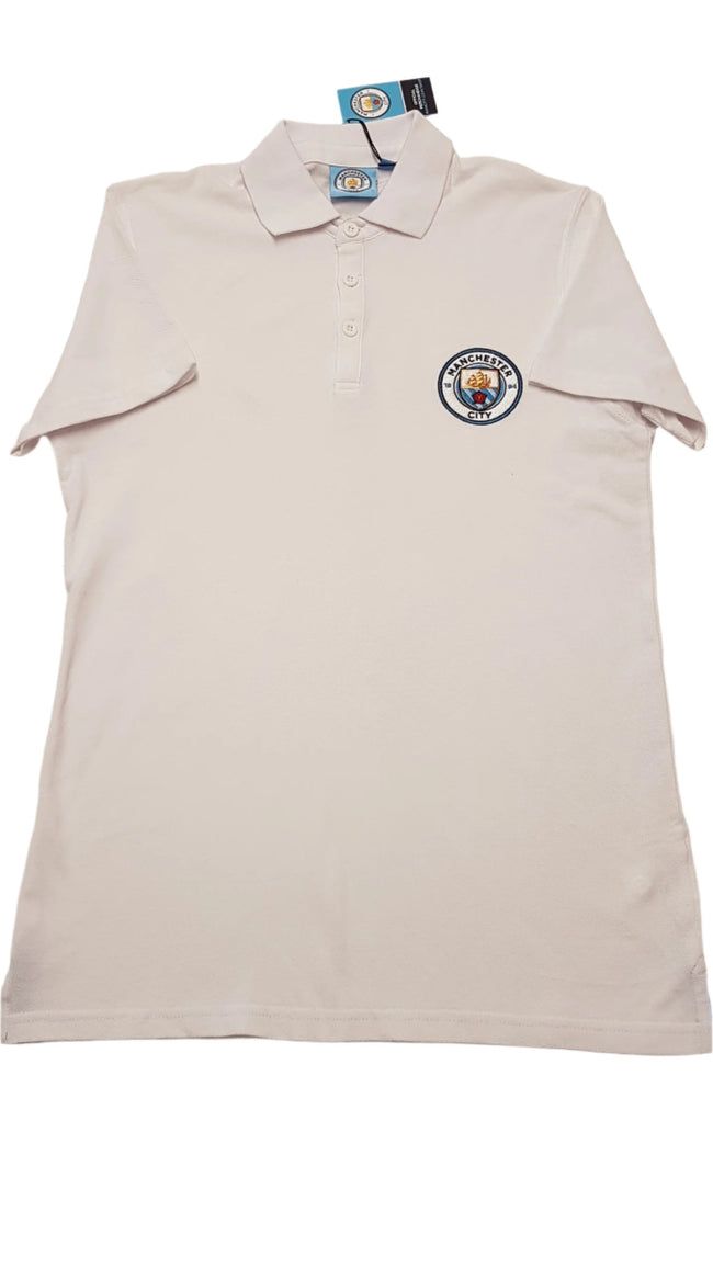 CÍMKÉS EREDETI MANCHESTER CITY , HÍMZETT,GOMBOS,GALLÉROS,ELEGÁNS,SPORTOS  FIÚ PÓLÓ 176 Hover Image