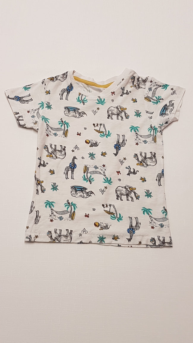 MATALAN SZAFARI ÁLLATAI MINTÁS KISFIÚ PÓLÓ 98-104 Hover Image