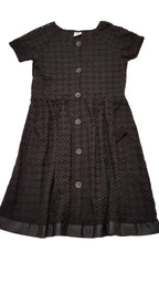 ZARA KIDS FEKETE SZÍNŰ,MADEIRÁS,ELÖL GOMBOS KISLÁNY CSINI RUHA 164