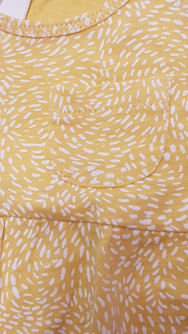 ÚJ H&M NAPSÁRGA SZÍNŰ,KISLÁNY PAMUT RUHÁCSKA 74 Main Image