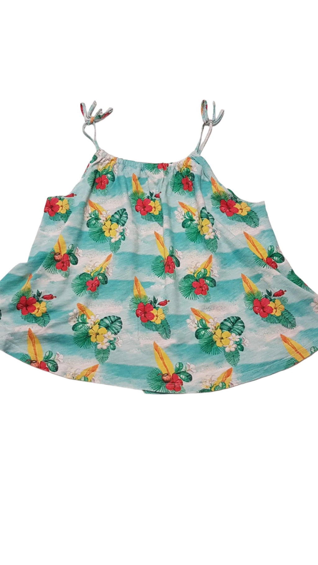 ZARA GIRLS HAWAII MINTÁS,PÁNTOS KISLÁNY TUNIKA FAZONÚ TRIKÓ 140