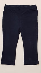 DEBENHAMS SÖTÉTKÉK,HÁTUL MASNIS,CSINI KISLÁNY LEGGING 74