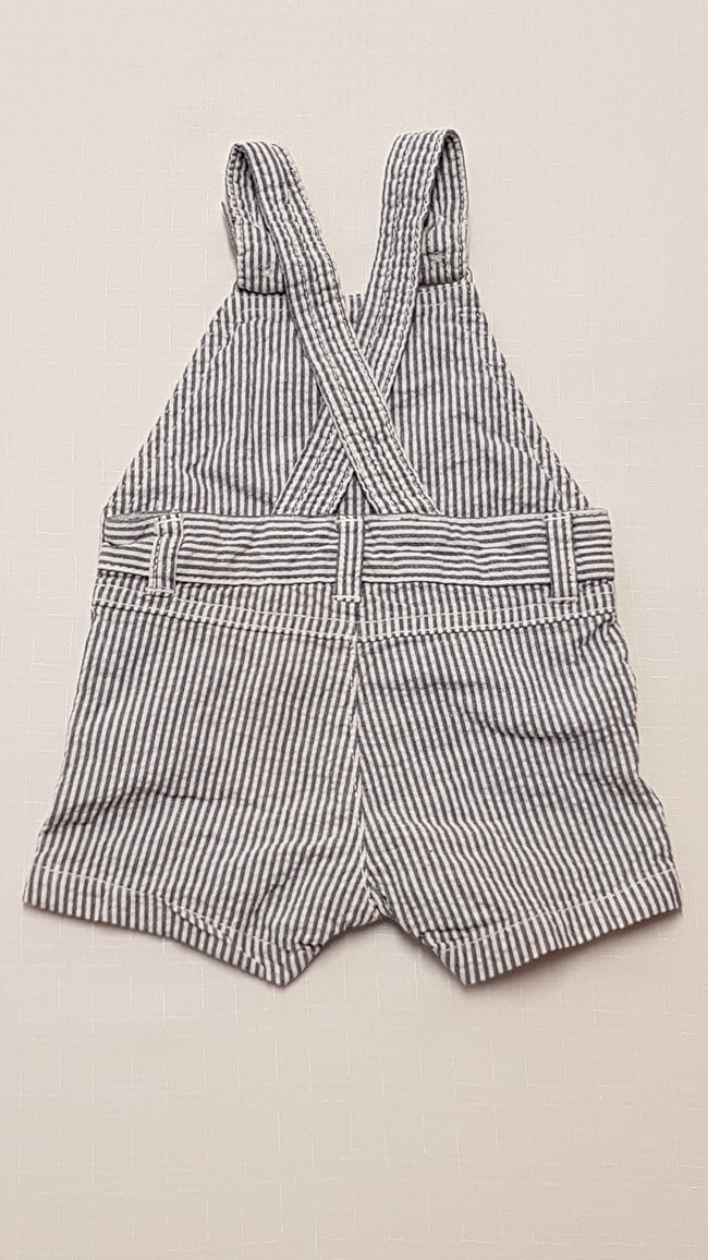 ÚJ F&F BABY KÉK-FEHÉR CSÍKOS,KANTÁROS KISFIÚ NACI 56 Main Image