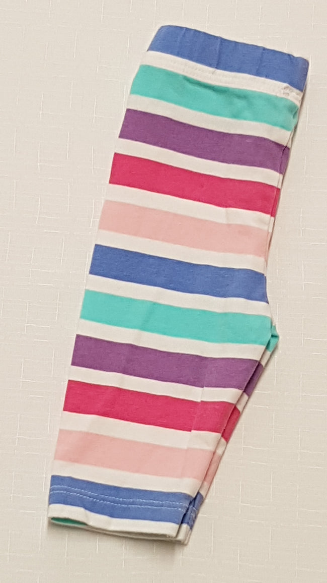 ÚJ  GEORGE SZÍNES,CSÍKOS KISLÁNY LEGGING 50-56 Hover Image