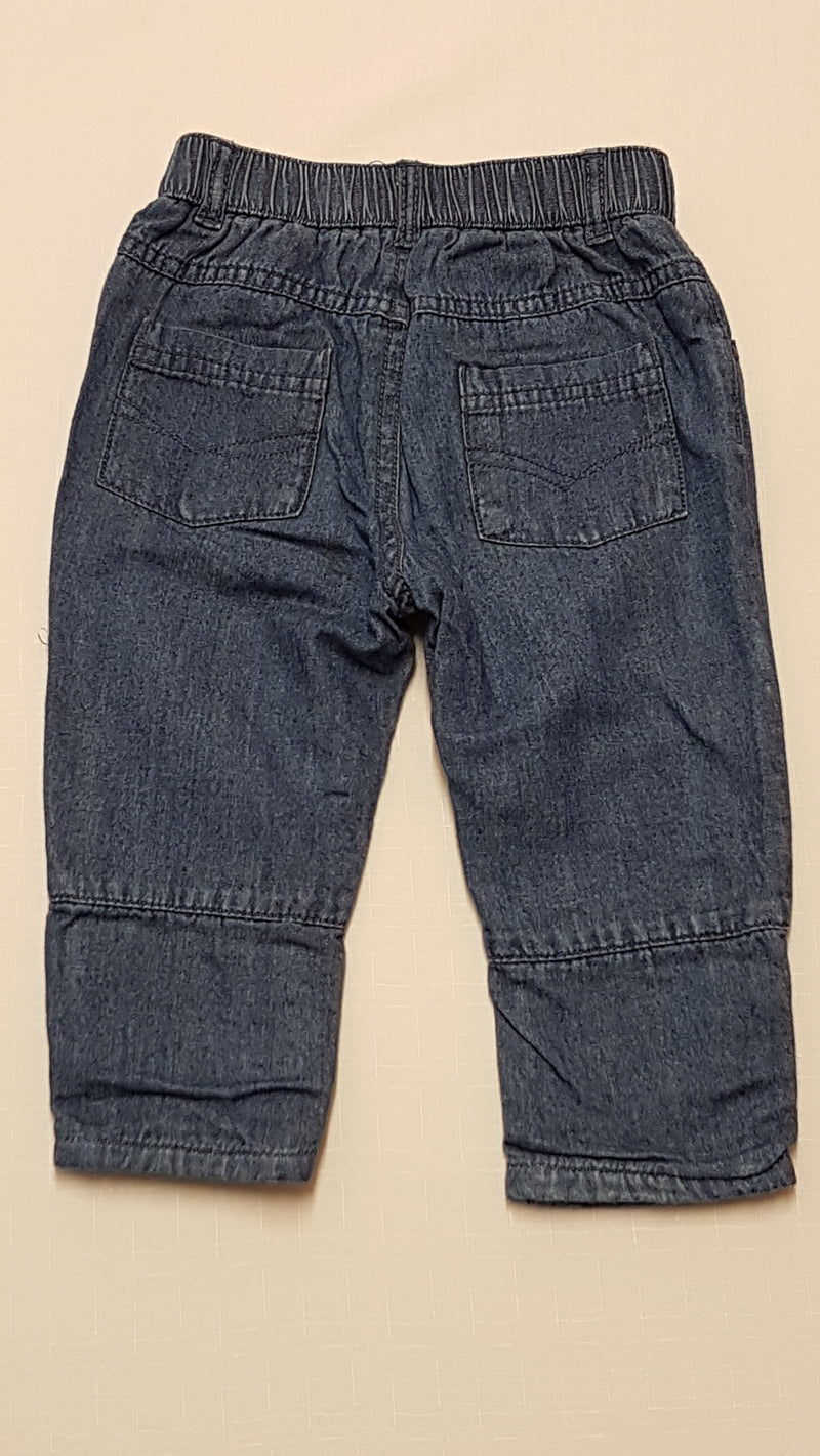 GEORGE  KOPTATOTT,VÉKONY BÉLELT KISFIÚ FARMERNACI,GUMIS DERÉKRÉSSZEL 68-74