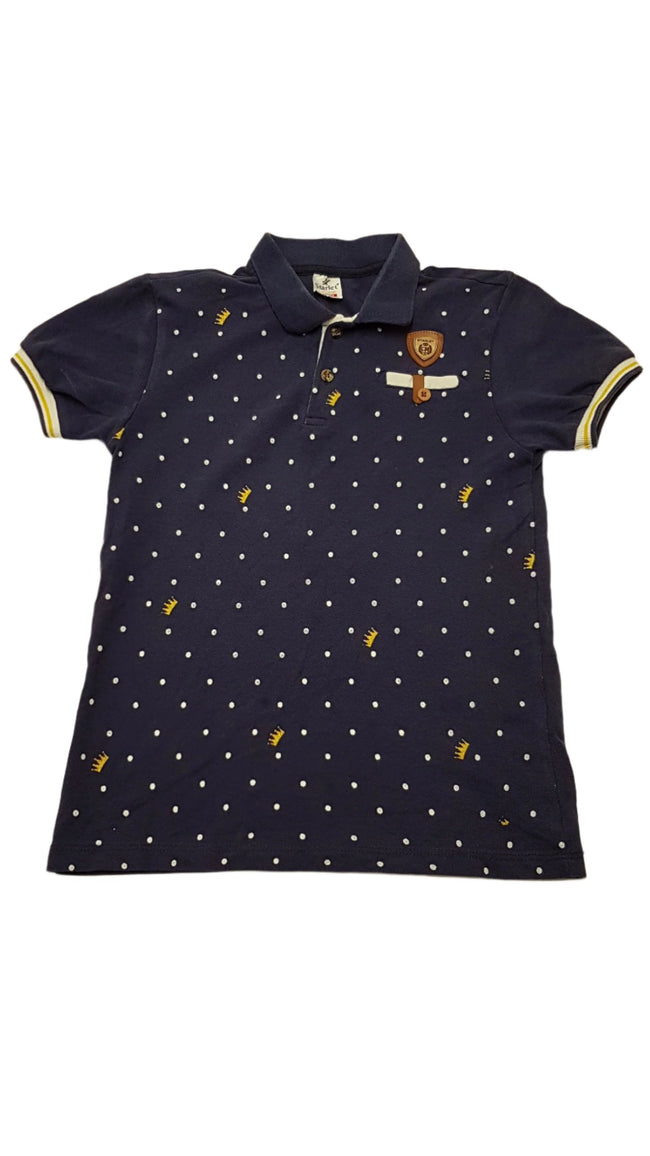 STARLET KIDS WEAR EXTRAMINŐSÉGŰ,GOMBOS,GALLÉROS,ELEGÁNS KISFIÚ PÓLÓ 152 Hover Image